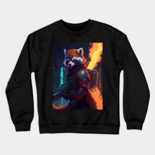 Flame-Forged Paws Crewneck Sweatshirt